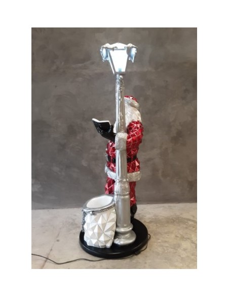 Papa Nöel con farola luminosa