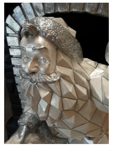 Papa Nöel saliendo chimenea