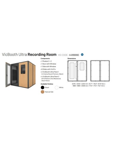 VicBooth Ultra Recording Room 2 x 2