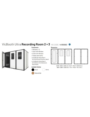 VicBooth Ultra Control Room 2 × 3
