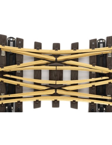 Desvío doble eléctrico en cruce a 22,5º