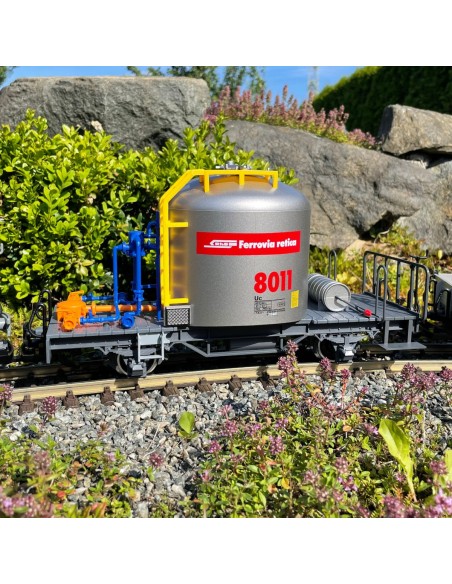 Vagón de mercancías silo de cemento RhB