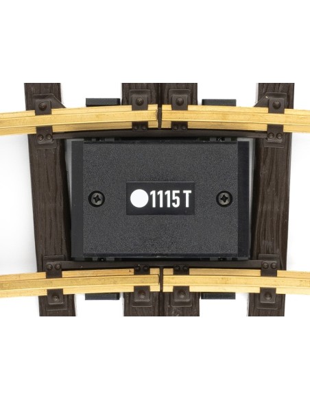 Tramo vía curva a 15º de 150 mm con separación