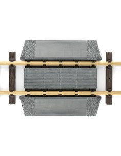 Cruce de vía en tramo recta 30 cm LGB 10007 2