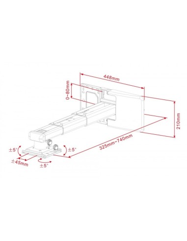 Soporte proyector pared HM