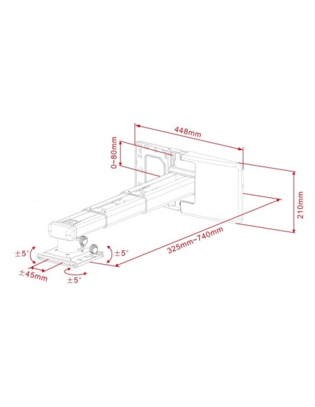 Soporte proyector pared HC