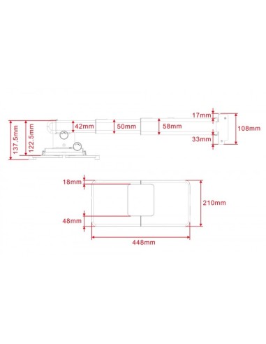 Soporte proyector pared HM