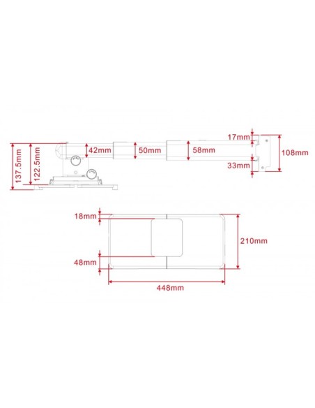 Soporte proyector pared HM