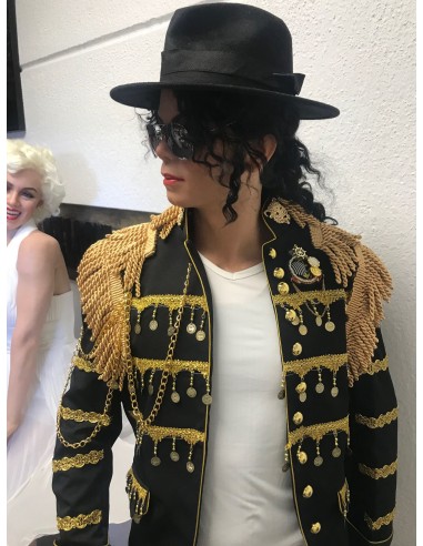 Michael Jackson estatua tamaño real silicona efecto piel real Hermes Cinema