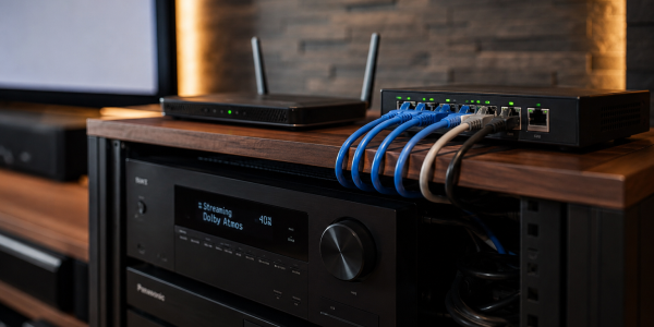 WiFi vs cable en un cine en casa: qué es mejor para imagen y sonido