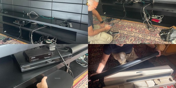 Instalación TV 55" con Sonos y conexión tablet en Barcelona – 