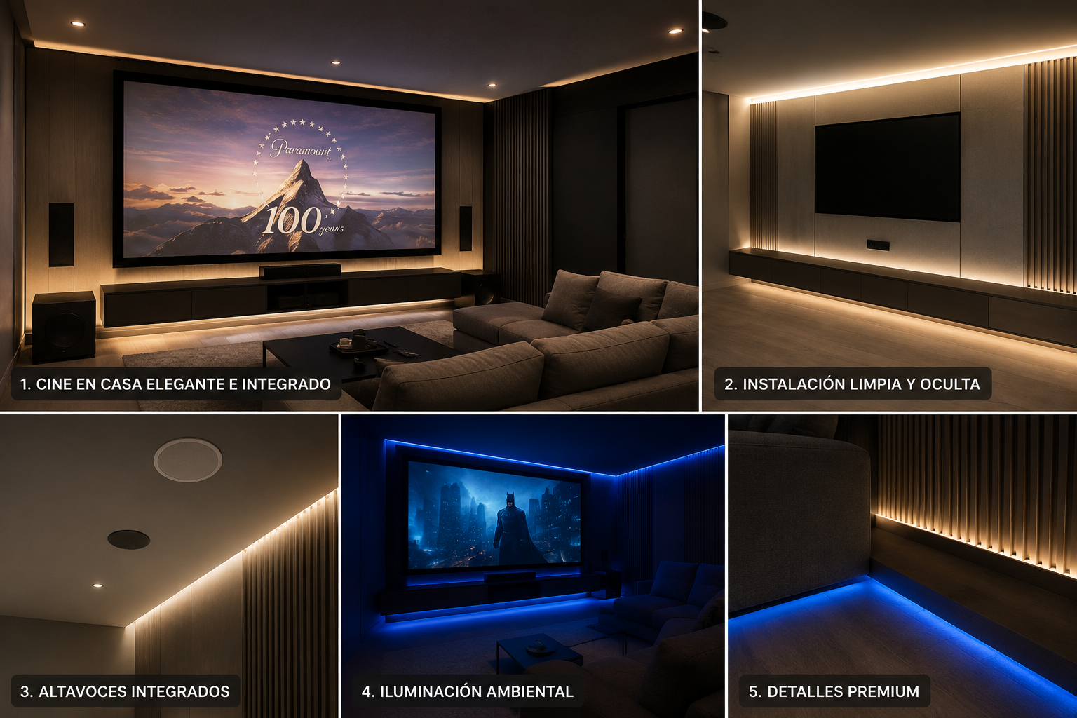 Cómo integrar un cine en casa sin romper la estética del espacio
