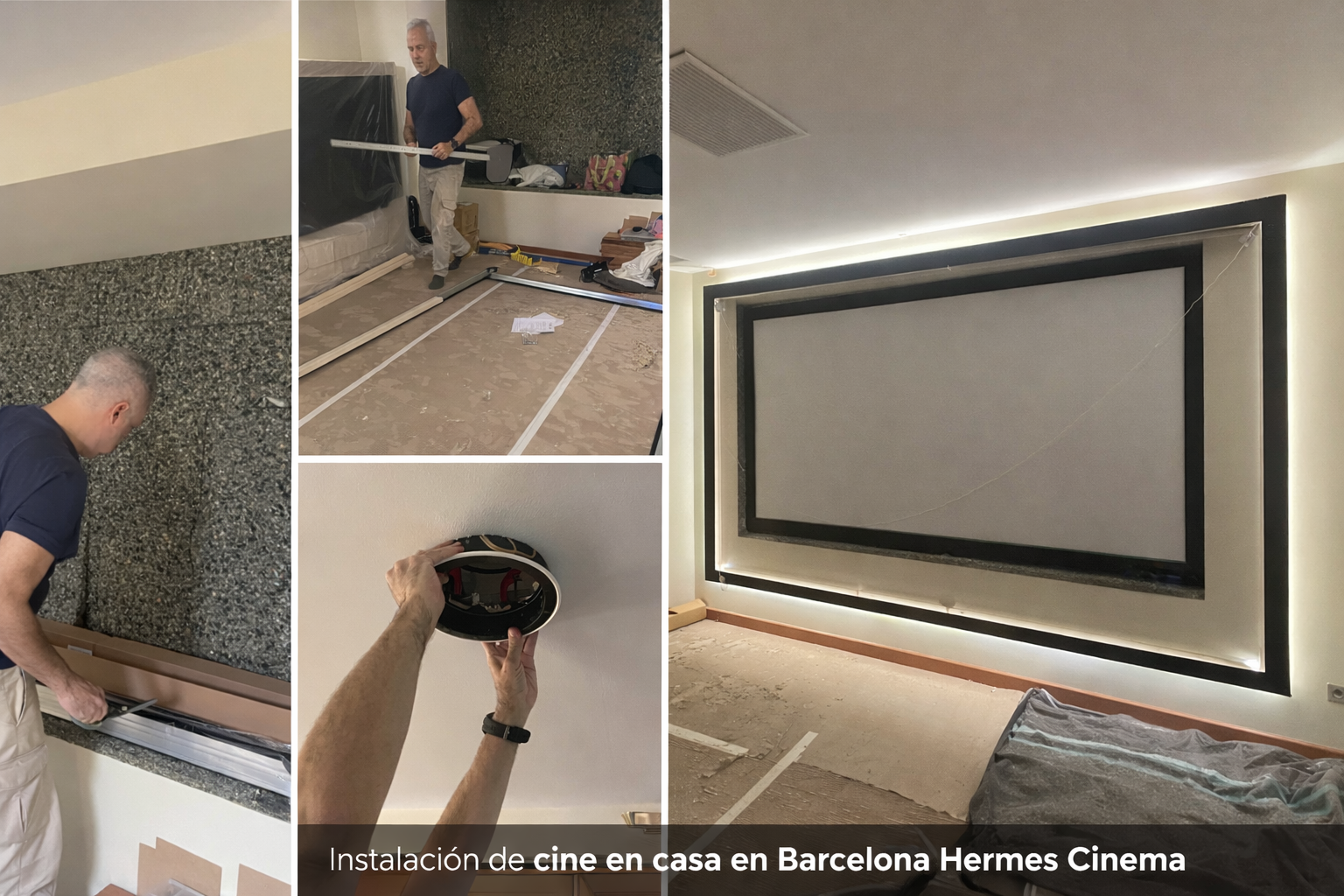 Instalación de cine en casa en Barcelona: proyecto real paso a paso